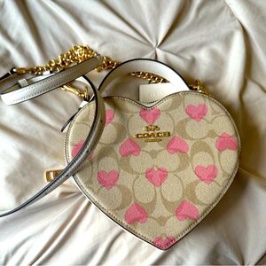 Coach Valentines Day Exclusive heart shaped crossbody